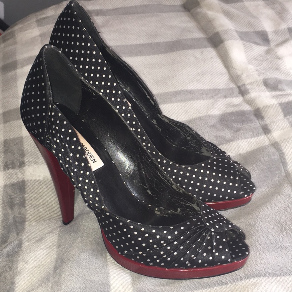 Steve Madden Richh polka dot heels